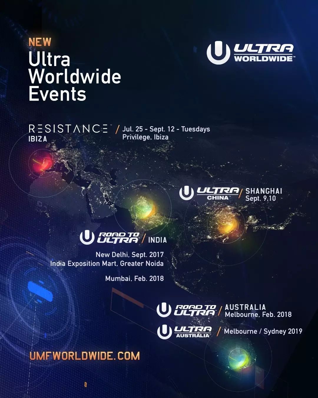 Ultra继续增多国际分站，中国，印度，澳大利亚已确认｜全 ULTRA WORLDWIDE 一览